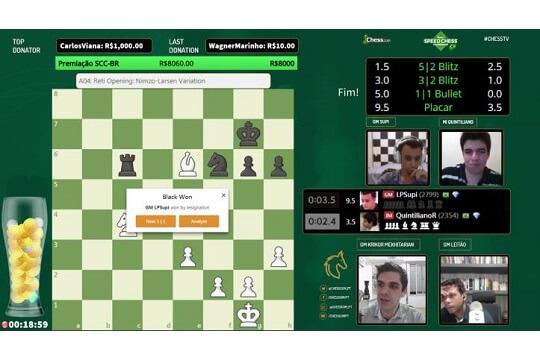 GM Supi vence o Speed Chess Brasil